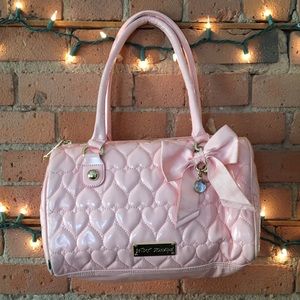 Betsey Johnson pink heart 💗 purse
